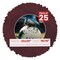 Dark Red Suede Mat Board for 20x20 Frames - Circle Opening for 16x16 Photos